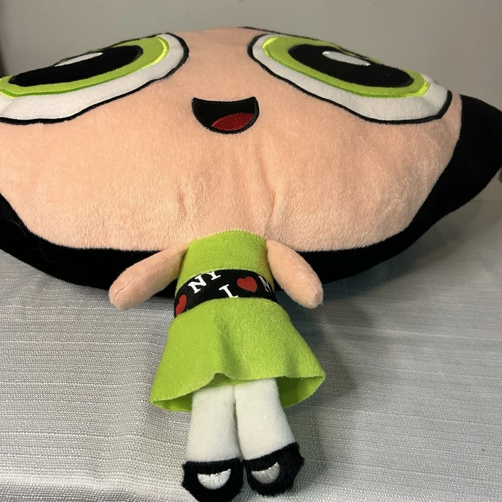 Powerpuff Girls Giant Face Pillow‎ Set 3 Blossom Bubbles Buttercup NWT Y2K 2000s